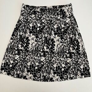Tranquility Large Black & White Animal Print Skirt Tranquility Cheetah Print Y12